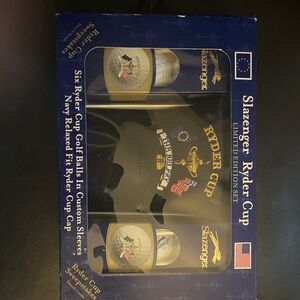 Slazenger Ryder Cup Golf Set with Black and Gold Cap